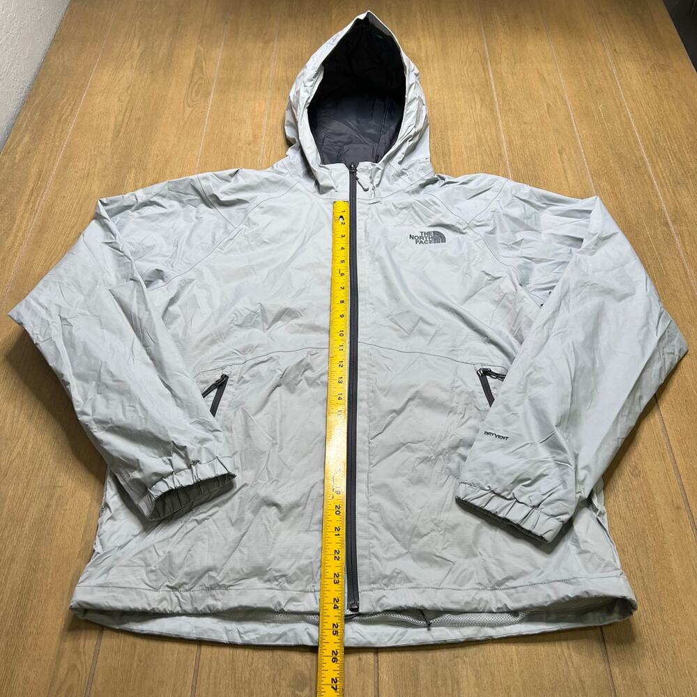 The North Face DryVent Hooded Rain Jacket Mens Large Gray Lightweight Outdoor - Picture 6 of 14